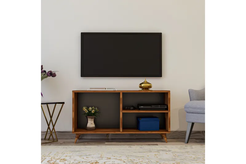 Hensiek TV-Bänk 100 cm - Valnöt - Möbler - Tv möbel & mediamöbel - TV bänk & mediabänk