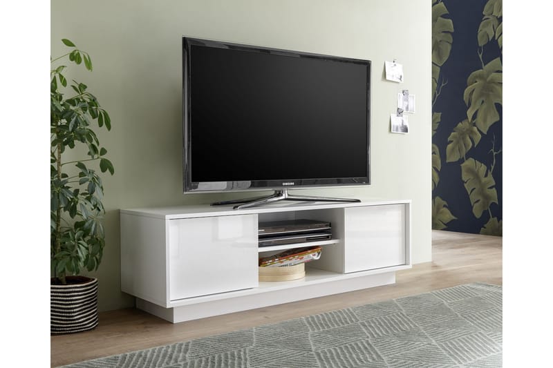 Holmastad TV-bänk 159 cm - Vit - TV bänk & mediabänk