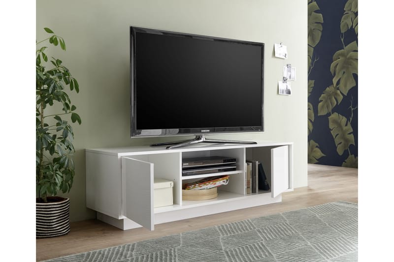 Holmastad TV-bänk 159 cm - Vit - TV bänk & mediabänk