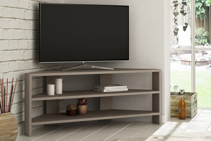 Homitis Tv-bänk 114 cm - Brun - Möbler - Tv möbel & mediamöbel - TV bänk & mediabänk