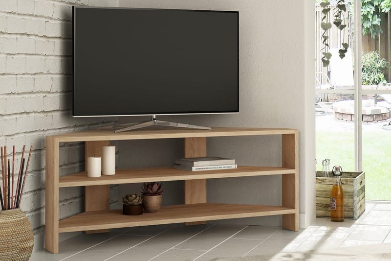 Homitis Tv-bänk 114 cm - Ljusbrun - Möbler - Tv möbel & mediamöbel - TV bänk & mediabänk
