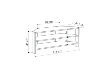 Homitis Tv-bänk 114 cm - Ljusbrun - Möbler - Tv möbel & mediamöbel - TV bänk & mediabänk