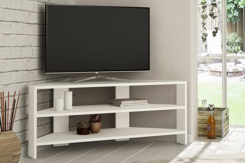 Homitis Tv-bänk 114 cm - Vit - Möbler - Tv möbel & mediamöbel - TV bänk & mediabänk