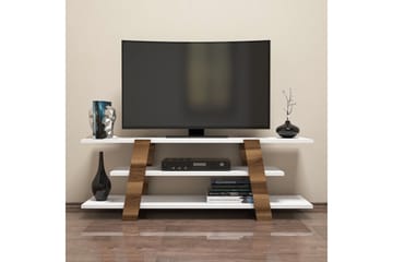 Hovdane TV-Bänk 120 cm - Brun/Vit - Möbler - Tv möbel & mediamöbel - TV bänk & mediabänk