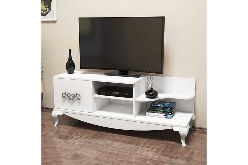 Hovdane TV-Bänk 130 cm - Vit - Möbler - Tv möbel & mediamöbel - TV bänk & mediabänk