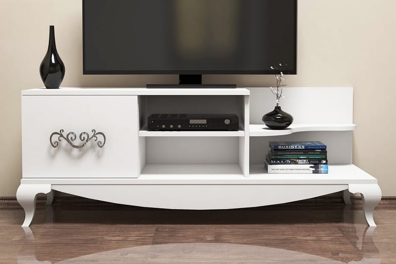 Hovdane TV-Bänk 130 cm - Vit - Möbler - Tv möbel & mediamöbel - TV bänk & mediabänk