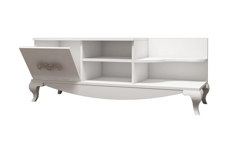 Hovdane TV-Bänk 130 cm - Vit - Möbler - Tv möbel & mediamöbel - TV bänk & mediabänk