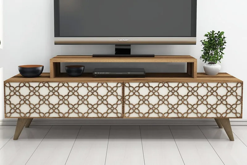 Hovdane TV-Bänk 140 cm - Brun - Möbler - Tv möbel & mediamöbel - TV bänk & mediabänk