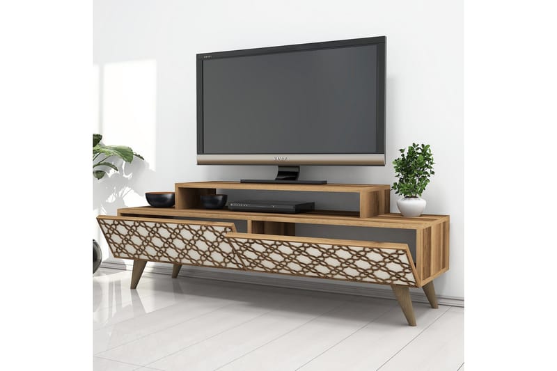 Hovdane TV-Bänk 140 cm - Brun - Möbler - Tv möbel & mediamöbel - TV bänk & mediabänk