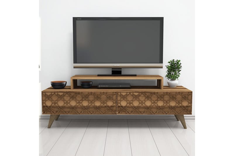 Hovdane TV-Bänk 140 cm - Brun - Möbler - Tv möbel & mediamöbel - TV bänk & mediabänk