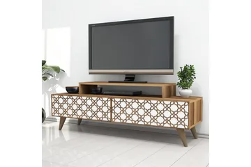 Hovdane TV-Bänk 140 cm - Brun/Vit - Möbler - Tv möbel & mediamöbel - TV bänk & mediabänk