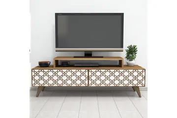 Hovdane TV-Bänk 140 cm - Brun/Vit - Möbler - Tv möbel & mediamöbel - TV bänk & mediabänk