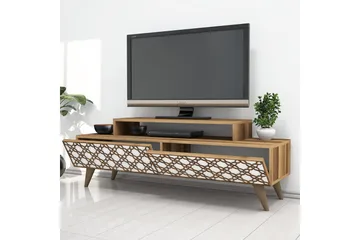 Hovdane TV-Bänk 140 cm - Brun/Vit - Möbler - Tv möbel & mediamöbel - TV bänk & mediabänk