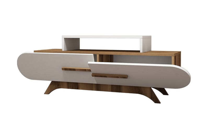 Hovdane TV-Bänk 145 cm - Brun/Vit - Möbler - Tv möbel & mediamöbel - TV bänk & mediabänk