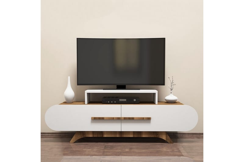 Hovdane TV-Bänk 145 cm - Brun/Vit - Möbler - Tv möbel & mediamöbel - TV bänk & mediabänk
