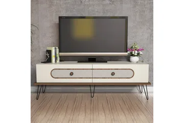 Hovdane TV-Bänk 145 cm - Brun/Vit - Möbler - Tv möbel & mediamöbel - TV bänk & mediabänk
