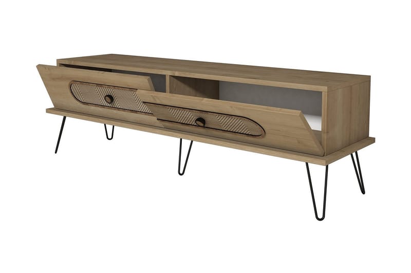 Hovdane TV-Bänk 145 cm - Ljusbrun - Möbler - Tv möbel & mediamöbel - TV bänk & mediabänk
