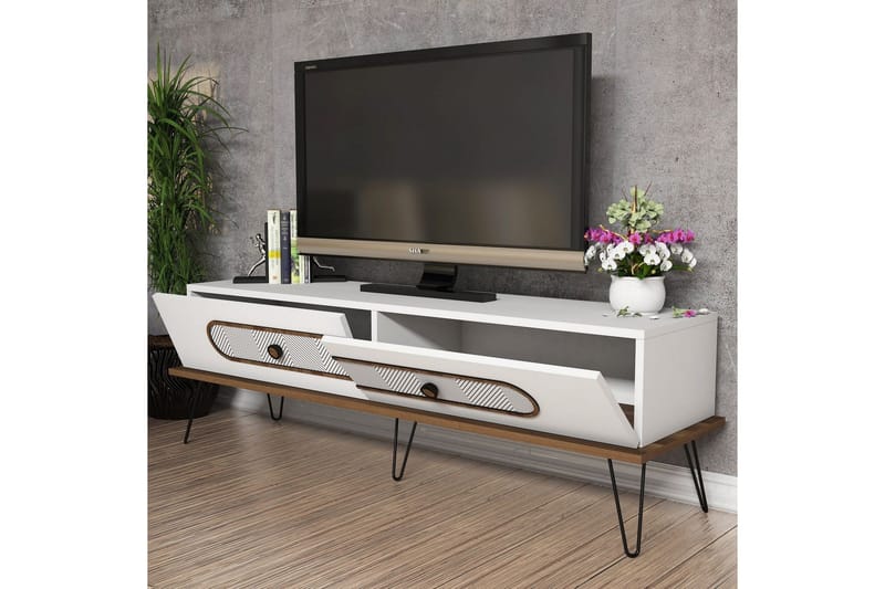 Hovdane TV-Bänk 145 cm - Vit - Möbler - Tv möbel & mediamöbel - TV bänk & mediabänk