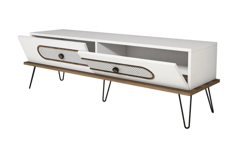 Hovdane TV-Bänk 145 cm - Vit - Möbler - Tv möbel & mediamöbel - TV bänk & mediabänk