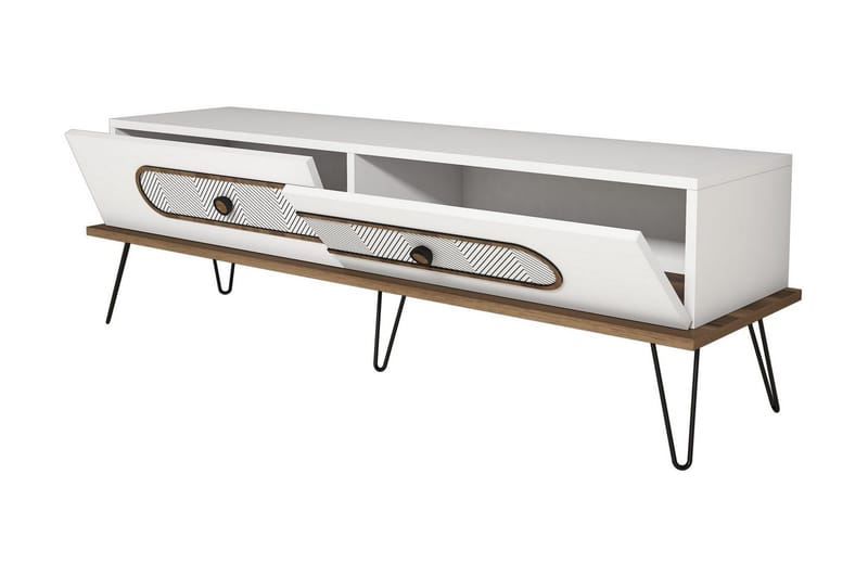 Hovdane TV-Bänk 145 cm - Vit - Möbler - Tv möbel & mediamöbel - TV bänk & mediabänk