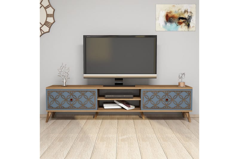 Hovdane TV-Bänk 180 cm - Brun/Grå - Möbler - Tv möbel & mediamöbel - TV bänk & mediabänk