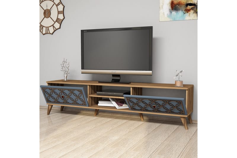 Hovdane TV-Bänk 180 cm - Brun/Grå - Möbler - Tv möbel & mediamöbel - TV bänk & mediabänk