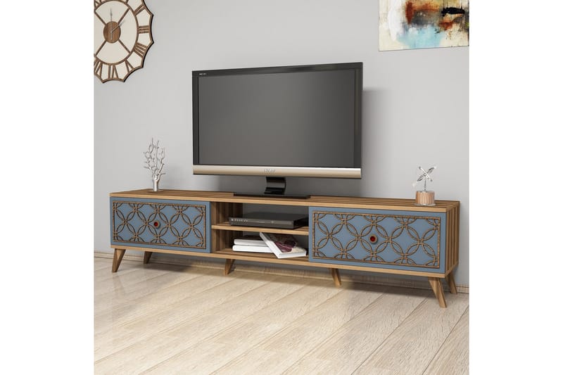 Hovdane TV-Bänk 180 cm - Brun/Grå - Möbler - Tv möbel & mediamöbel - TV bänk & mediabänk
