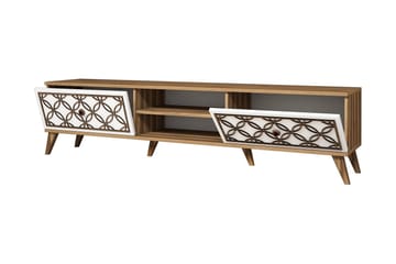 Hovdane TV-Bänk 180 cm - Brun/Vit - Möbler - Tv möbel & mediamöbel - TV bänk & mediabänk