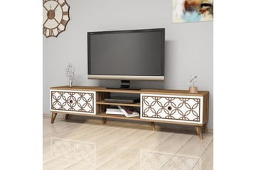 Hovdane TV-Bänk 180 cm - Brun/Vit - Möbler - Tv möbel & mediamöbel - TV bänk & mediabänk