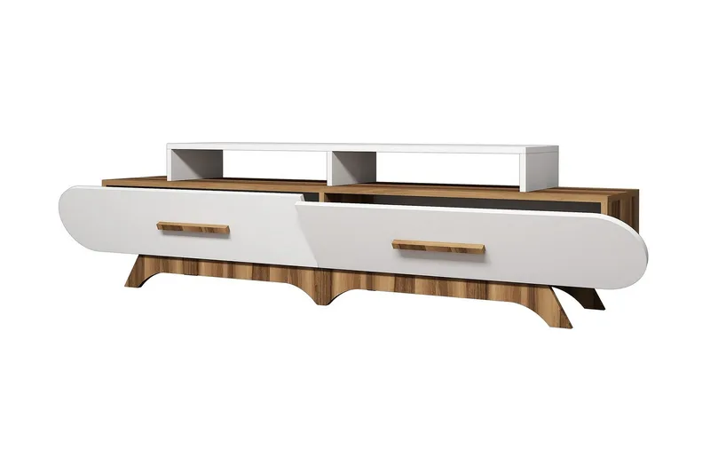 Hovdane TV-Bänk 205 cm - Brun/Vit - Möbler - Tv möbel & mediamöbel - TV bänk & mediabänk