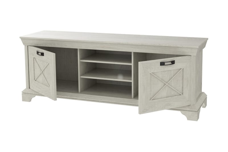 Hurlston TV-Bänk 147 cm - Vit - Möbler - Tv möbel & mediamöbel - TV bänk & mediabänk