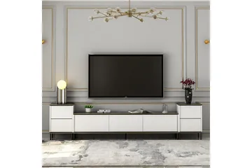 Imaj Tv-bänk 260 cm - Guld/Svart/Vit - Möbler - Tv möbel & mediamöbel - TV bänk & mediabänk