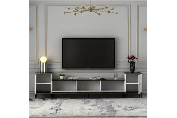 Imaj Tv-bänk 260 cm - Guld/Svart/Vit - Möbler - Tv möbel & mediamöbel - TV bänk & mediabänk