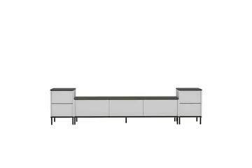 Imaj Tv-bänk 260 cm - Guld/Svart/Vit - Möbler - Tv möbel & mediamöbel - TV bänk & mediabänk