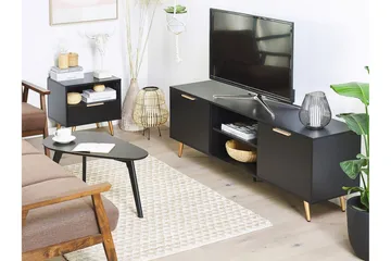 Indio TV-bänk 166x40 cm - Svart - Möbler - Tv möbel & mediamöbel - TV bänk & mediabänk