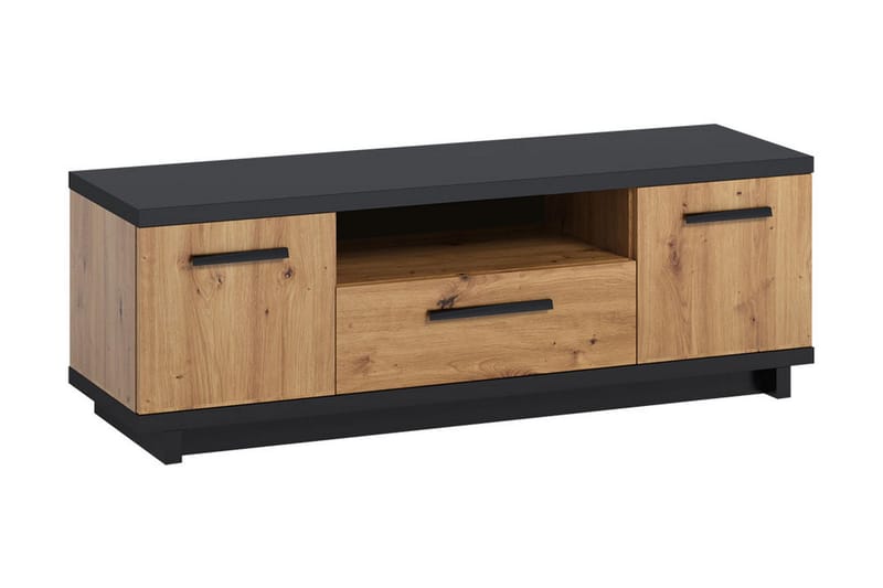 Ingram TV-bänk 40x135 cm - Ek/Svart - Möbler - Tv möbel & mediamöbel - TV bänk & mediabänk