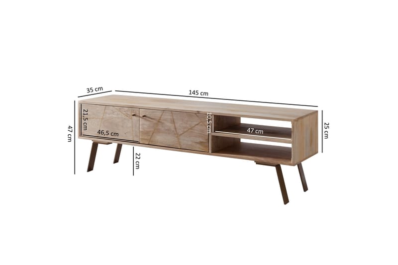 Innella TV-Bänk 145 cm - Trä/natur - Möbler - Tv möbel & mediamöbel - TV bänk & mediabänk