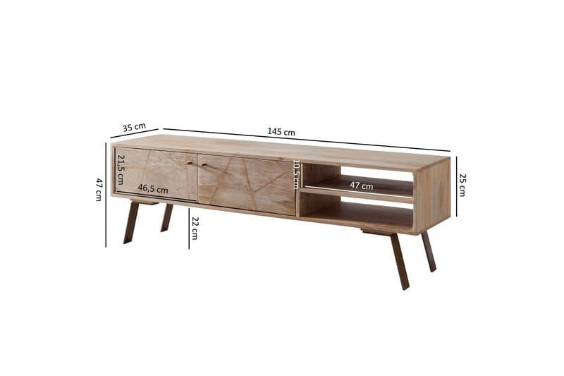 Innella TV-Bänk 145 cm - Trä/natur - Möbler - Tv möbel & mediamöbel - TV bänk & mediabänk