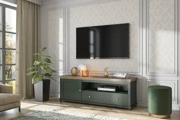 Ivreri Tv-bänk 181 cm - Khaki/Natur - Möbler - Tv möbel & mediamöbel - TV bänk & mediabänk