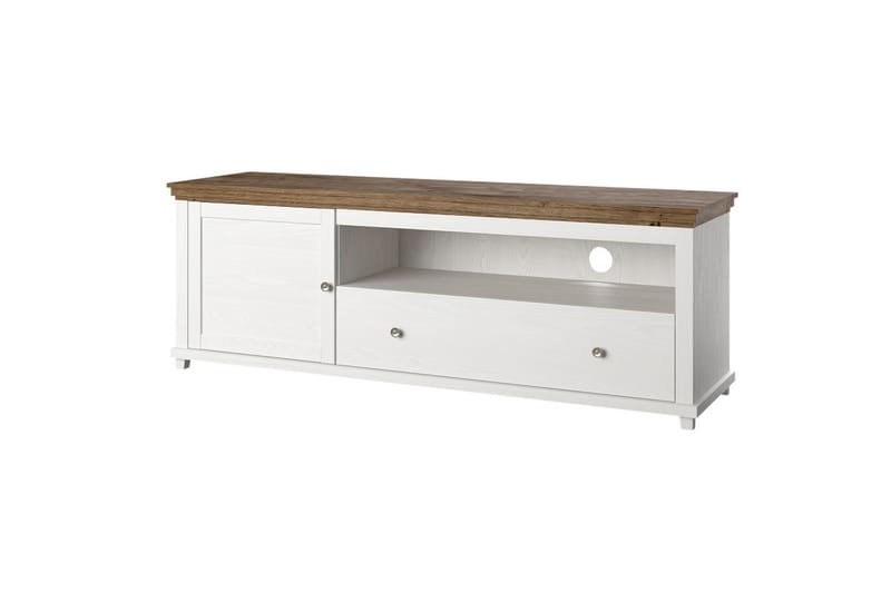 Ivreri Tv-bänk 181 cm - Vit/Natur - Möbler - Tv möbel & mediamöbel - TV bänk & mediabänk