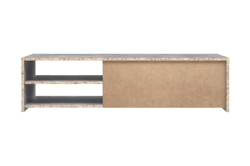 Iztaza Tv-bänk 120 cm - Betonggrå/Vit - Möbler - Tv möbel & mediamöbel - TV bänk & mediabänk
