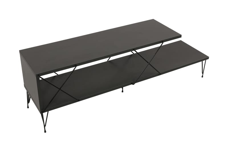 Jaennis Tv-bänk 120 cm - Antracit - Möbler - Tv möbel & mediamöbel - TV bänk & mediabänk