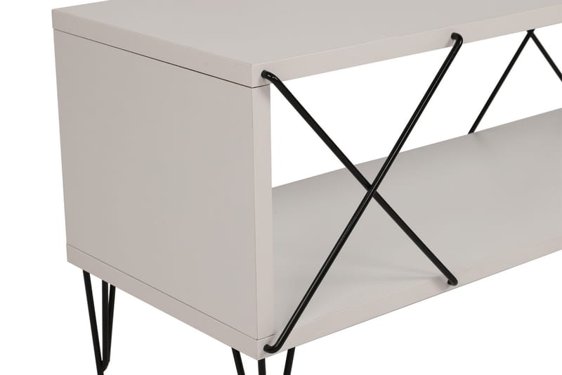 Jaennis Tv-bänk 120 cm - Vit - Möbler - Tv möbel & mediamöbel - TV bänk & mediabänk
