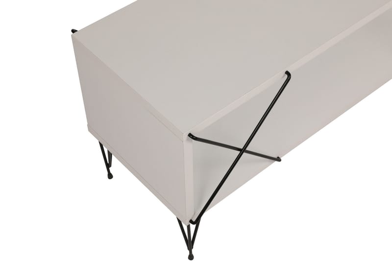 Jaennis Tv-bänk 120 cm - Vit - Möbler - Tv möbel & mediamöbel - TV bänk & mediabänk