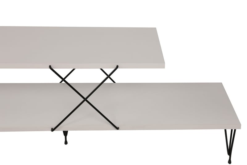 Jaennis Tv-bänk 120 cm - Vit - Möbler - Tv möbel & mediamöbel - TV bänk & mediabänk