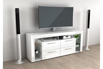 Jernae Golvstående TV-bänk 180 cm med Förvaring i Mörkt Trä - Brun - Möbler - Tv möbel & mediamöbel - TV bänk & mediabänk