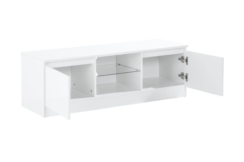 Jugansbo Tv-Bänk 120 cm LED-Belysning - Vit - Möbler - Tv möbel & mediamöbel - TV bänk & mediabänk