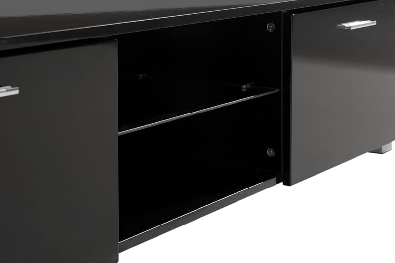 Jugansbo Tv-Bänk 140 cm LED-Belysning - Svart - Möbler - Tv möbel & mediamöbel - TV bänk & mediabänk