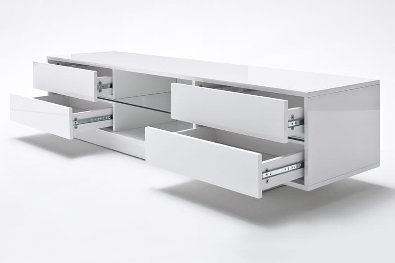 Jugansbo Tv-Bänk 160 cm LED-Belysning - Vit - Möbler - Tv möbel & mediamöbel - TV bänk & mediabänk