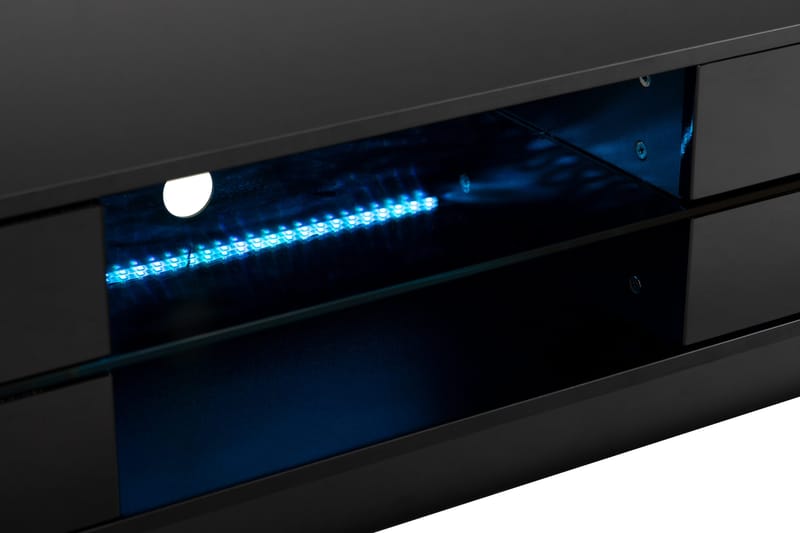 Jugansbo Tv-bänk 36 cm med LED Belysning - Svart - Möbler - Tv möbel & mediamöbel - TV bänk & mediabänk